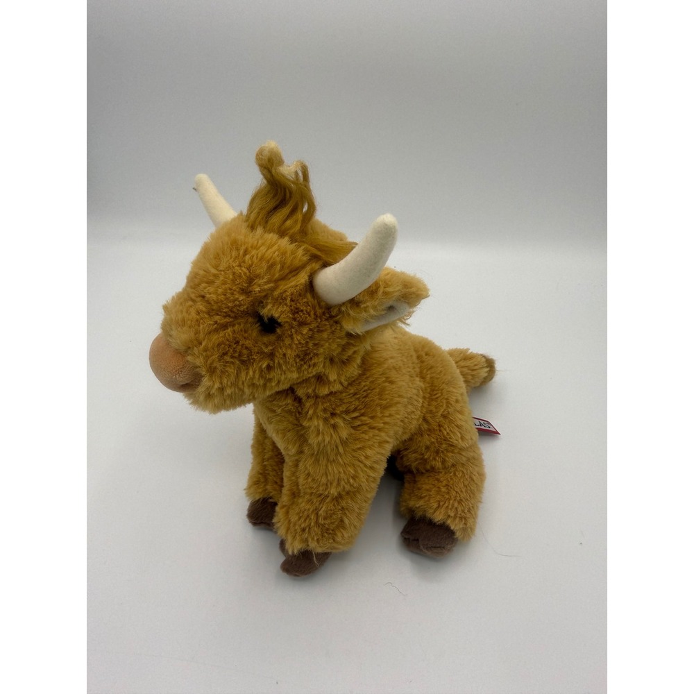 Douglas Highland Cow Plush Stuffed Animal Shaggy Ginger Scottish Coo 9"